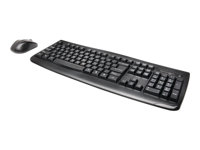 Kensington Pro Fit Wireless Desktop Set - Sats med tangentbord och mus - trådlös - 2.4 GHz - brittisk - svart K72338UKA