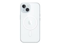 Apple - Skydd för mobiltelefon - MagSafe-kompatibilitet - polykarbonat - klar - för iPhone 15 MT203ZM/A