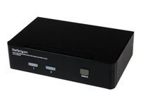 StarTech.com 2 Port USB HDMI KVM Switch with Audio and USB 2.0 Hub - 1080p (1920 x 1200), Hotkey Support - Dual Port Keyboard Video Monitor Switch (SV231HDMIUA) - Omkopplare för tangentbord/video/mus/ljud/USB - 2 x KVM/ljud/USB - 1 lokal användare - skrivbordsmodell - för P/N: IM12D1500P, SVA12M2NEUA, SVA12M5NA SV231HDMIUA