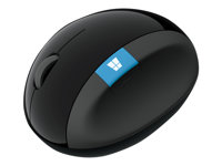 Microsoft Sculpt Ergonomic Mouse - Mus - 7 knappar - trådlös - 2.4 GHz - trådlös USB-mottagare L6V-00003
