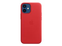 Apple - (PRODUCT) RED - skydd för mobiltelefon - med MagSafe - läder - röd - för iPhone 12 mini MHK73ZM/A