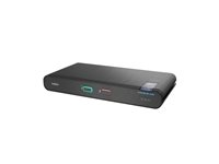 Belkin Universal Secure Single-Head - 2:a generationen - omkopplare för tangentbord/video/mus/ljud - 2 x KVM/ljud - 1 lokal användare - skrivbordsmodell - TAA-kompatibel F1DN102KVM-UNN4