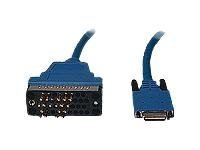 Cisco - V.35-kabel (DTE) - Smart seriell (hane) till M/34 (V.35) (hane) - blå - för Cisco 1700, 1720, 805, AS5300 CAB-SS-V35MT=