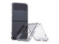 Insmat - Baksidesskydd för mobiltelefon - polykarbonat - klar - för Samsung Galaxy Z Flip4 650-1101