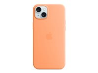 Apple - Skydd för mobiltelefon - MagSafe-kompatibilitet - silikon - apelsinsorbet - för iPhone 15 Plus MT173ZM/A