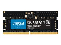 Crucial - DDR5 - modul - 8 GB - SO DIMM 262-pin - 4800 MT/s / PC5-38400 - CL40 - 1.1 V - ej buffrad - icke ECC CT8G48C40S5