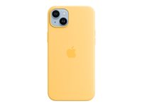 Apple - Skydd för mobiltelefon - MagSafe-kompatibilitet - silikon - sunglow - för iPhone 14 Plus MPTD3ZM/A