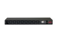 APC Metered Rack PDU AP7821B - Kraftdistributionsenhet (kan monteras i rack) - AC 100-240 V - Ethernet 10/100 - ingång: IEC 60320 C20 - utgångskontakter: 8 (power IEC 60320 C13) - 1U - 2.4 m sladd - för P/N: SRTL2K2RM1UWC, SRTL2K2RM1UWNC, SRTL3KRM1UIC, SRTL3KRM1UWC, SRTL3KRM1UWNC AP7821B