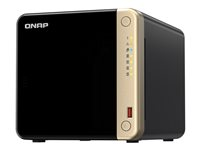 QNAP TS-464 - NAS-server - 4 fack - 16 TB - SATA 6Gb/s - HDD 4 TB x 4 - RAID 0, 1, 5, 6, 10, JBOD - RAM 8 GB - 2.5 Gigabit Ethernet - iSCSI support TS-464-8G+4XST4000NE001