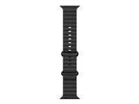Apple - Band för smart klocka - 49 mm, svart titanfinish - 130 - 200 mm - svart - för Watch Hermès Series 9, SE 3, Series 10, Series 11, Series 8, Series 9, Ultra 2, Ultra 3 MYPD3ZM/A