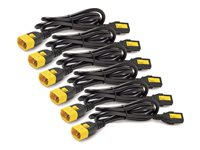 APC - Strömkabel - power IEC 60320 C13 till IEC 60320 C14 - 10 A - svart - Nordamerika - för P/N: SCL500RMI1U, SCL500RMI1UC, SCL500RMI1UNC, SMTL1500RMI3UC, SMTL750RMI2UC, SRT1500RMXLI AP8706S-NA