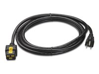 APC - Strömkabel - NEMA 5-15 (hane) till IEC 60320 C19 - AC 120 V - 15 A - 3 m - svart - för P/N: SCL500RM1U, SMT1500X93, SMT750RM2UCNC, SMT750X93, SMX2KR2UX145, SMX3KR2UNCX145 AP8750