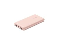 Belkin BoostCharge - Power bank - 10000 mAh - 18 Watt - 3 utdatakontakter (USB-C, 2 x USB) - guldrosa BPB011BTRG