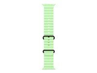 Apple - Band för smart klocka - 49 mm, svart titanfinish - 130 - 200 mm - neongrön - för Watch Hermès Series 9, SE 3, Series 10, Series 11, Series 8, Series 9, Ultra 2, Ultra 3 MGCL4ZM/A