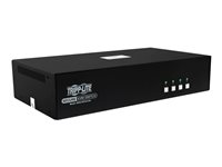 Tripp Lite Secure KVM Switch, 4-Port, Dual Head, DisplayPort to DisplayPort, 4K, NIAP PP4.0, Audio, TAA - Omkopplare för tangentbord/video/mus/ljud - 4 x KVM/ljud/USB - 1 lokal användare - skrivbordsmodell - TAA-kompatibel - för P/N: P783-006-DP, P783-010-DP, UR022-001, UR030-006 B002-DP2A4-N4