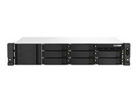 QNAP TS-864eU - NAS-server - 8 fack - kan monteras i rack - SATA 6Gb/s - RAID 0, 1, 5, 6, 10, JBOD, 50, 60 - RAM 4 GB - 2.5 Gigabit Ethernet - iSCSI support - 2U TS-864EU-4G