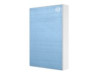Seagate One Touch STKY1000402 - Hårddisk - 1 TB - extern (portabel) - USB 3.0 - ljusblå - med Seagate Rescue Data Recovery STKY1000402