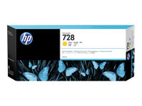 HP 728 - 300 ml - gul - original - DesignJet - bläckpatron - för DesignJet T730, T830 F9K15A