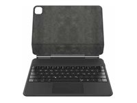 Belkin Connect Pro - Tangentbord och foliefodral (skyddsfodral) - med magnetiskt stativ - med pekdyna - bakgrundsbelyst - trådlös - Bluetooth - för Apple 12.9-inch iPad Pro BBZ003AY-V1