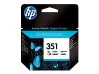 HP 351 - 3.5 ml - färg (cyan, magenta, gul) - original - bläckpatron - för Deskjet D4268; Photosmart C4483, C4486, C4488, C4524, C4583, C4585, C4588, C5225 CB337EE#UUS