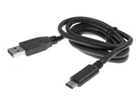 Insmat - USB-kabel - USB-C (hane) till USB typ A (hane) - USB 3.1 - 2 m - svart 133-1022