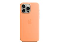 Apple - Skydd för mobiltelefon - MagSafe-kompatibilitet - silikon - apelsinsorbet - för iPhone 15 Pro Max MT1W3ZM/A