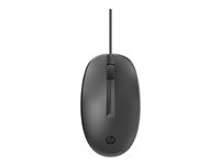 HP 125 - Mus - kabelansluten - USB - svart 265A9AA