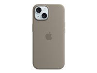Apple - Skydd för mobiltelefon - MagSafe-kompatibilitet - silikon - lera - för iPhone 15 MT0Q3ZM/A