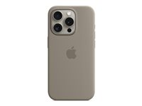 Apple - Skydd för mobiltelefon - MagSafe-kompatibilitet - silikon - lera - för iPhone 15 Pro MT1E3ZM/A