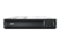APC Smart-UPS 1500 - UPS (kan monteras i rack) - AC 120 V - 1000 Watt - 1440 VA - 1-fas - USB, serial - utgångskontakter: 6 - 2U - svart - TAA-kompatibel SMT1500RMX93