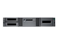 HPE Storage MSL2024 - Bandbibliotek - 288 TB / 720 TB - platser: 24 - LTO Ultrium (12 TB / 30 TB) x 1 - Ultrium 8 - högsta antal enheter: 2 - Fibre Channel - kan monteras i rack - 2U - streckkodsläsare, kryptering P84144-B25