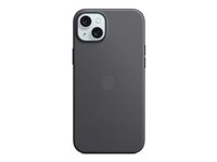 Apple - Skydd för mobiltelefon - MagSafe-kompatibilitet - FineWoven - svart - för iPhone 15 Plus MT423ZM/A