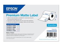 Epson Premium - Matt - 102 x 152 mm 225 etikett (er) (1 rulle/rullar x 225 matrisskurna etiketter - för Epson TM-C3400-LT; ColorWorks CW-C4000E; TM C3400, C3400BK, C3400E, C3400U, C3500 C33S045533