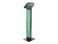 Compulocks iPad Pro 11" (1-4th Gen) Space Enclosure Brandable Floor Stand - Ställ - för surfplatta - låsbar - höggradig aluminium - svart - golvstående - för Apple 11-inch iPad Pro (1:a generation, 2a generation, 3:e generationen, 4:e generation) 140B211SENB