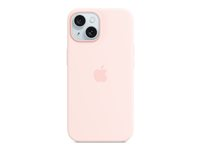 Apple - Skydd för mobiltelefon - MagSafe-kompatibilitet - silikon - Light Pink - för iPhone 15 MT0U3ZM/A