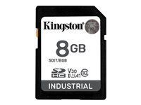 Kingston Industrial - Flash-minneskort - 8 GB - A1 / Video Class V30 / UHS-I U3 / Class10 - SDHC UHS-I SDIT/8GB