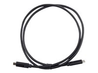 Targus - USB-kabel - USB-C (hane) till USB-C (hane) - USB 3.1 Gen 2 - 5 A - 1 m - reversibel C-kontakt, stöd för 4K - svart ACC927EU