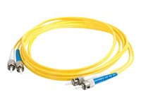 C2G ST-ST 9/125 OS1 Duplex Singlemode PVC Fiber Optic Cable (LSZH) - Nätverkskabel - ST enkelläge (hane) till ST enkelläge (hane) - 3 m - 3 m - fiberoptisk - duplex - 9 / 125 mikrometer - OS1 - halogenfri - gul 85561