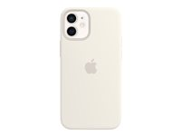 Apple - Skydd för mobiltelefon - med MagSafe - silikon - vit - för iPhone 12 mini MHKV3ZM/A