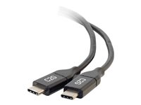 C2G 3ft USB C Cable - USB C to USB C Cable - USB C 2.0 5A - 480 Mbps - M/M - USB-kabel - USB-C (hane) vändbar till USB-C (hane) vändbar - USB 2.0 - 30 V - 5 A - 91.4 cm - svart 28827