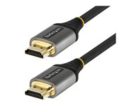 Startech 20in (0.5m) Premium Certified HDMI 2.0 Cable with Ethernet, High-Speed Ultra HD 4K 60Hz HDMI Cable HDR10, ARC, HDMI Cord For Ultra HD Monitors, TVs, Displays, w/ TPE Jacket - Durable HDMI Video Cable (HDMMV50CM) - Premium hög hastighet - HDMI-kabel med Ethernet - HDMI hane till HDMI hane - 50 cm - skärmad - grå, svart - passiv, 4K60Hz (3840 x 2160) stöd HDMMV50CM