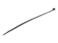 StarTech.com 10"(25cm) Cable Ties, 1/8"(4mm) wide, 2-5/8"(68mm) Bundle Diameter, 50lb(22kg) Tensile Strength, Nylon Self Locking Zip Ties w/ Curved Tip, 94V-2/UL Listed, 100 Pack, Black - Nylon 66 Plastic - TAA (CBMZT10B) - Kabelsamlare - 25.4 cm - svart - TAA-kompatibel (paket om 100) CBMZT10B