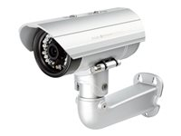 D-Link DCS 7413 Full HD Day & Night Outdoor Network Camera - Nätverksövervakningskamera - utomhusbruk - väderbeständig - färg (Dag&Natt) - 2 MP - 1920 x 1080 - fast lins - ljud - LAN 10/100 - MPEG-4, MJPEG, H.264 - DC 12 V/PoE DCS-7413/E
